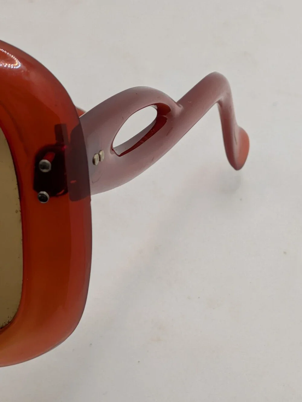 ​Vintage 1970s Tura France Oversized Butterfly Sunglasses Brown Ombre Cutout